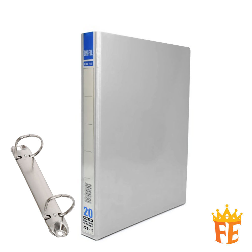 EMI PVC File 2O / 2D / 3D / 4D Ring Binder With Transparency Cover 25 / 40 / 50 / 65 / 80mm A4 / A3