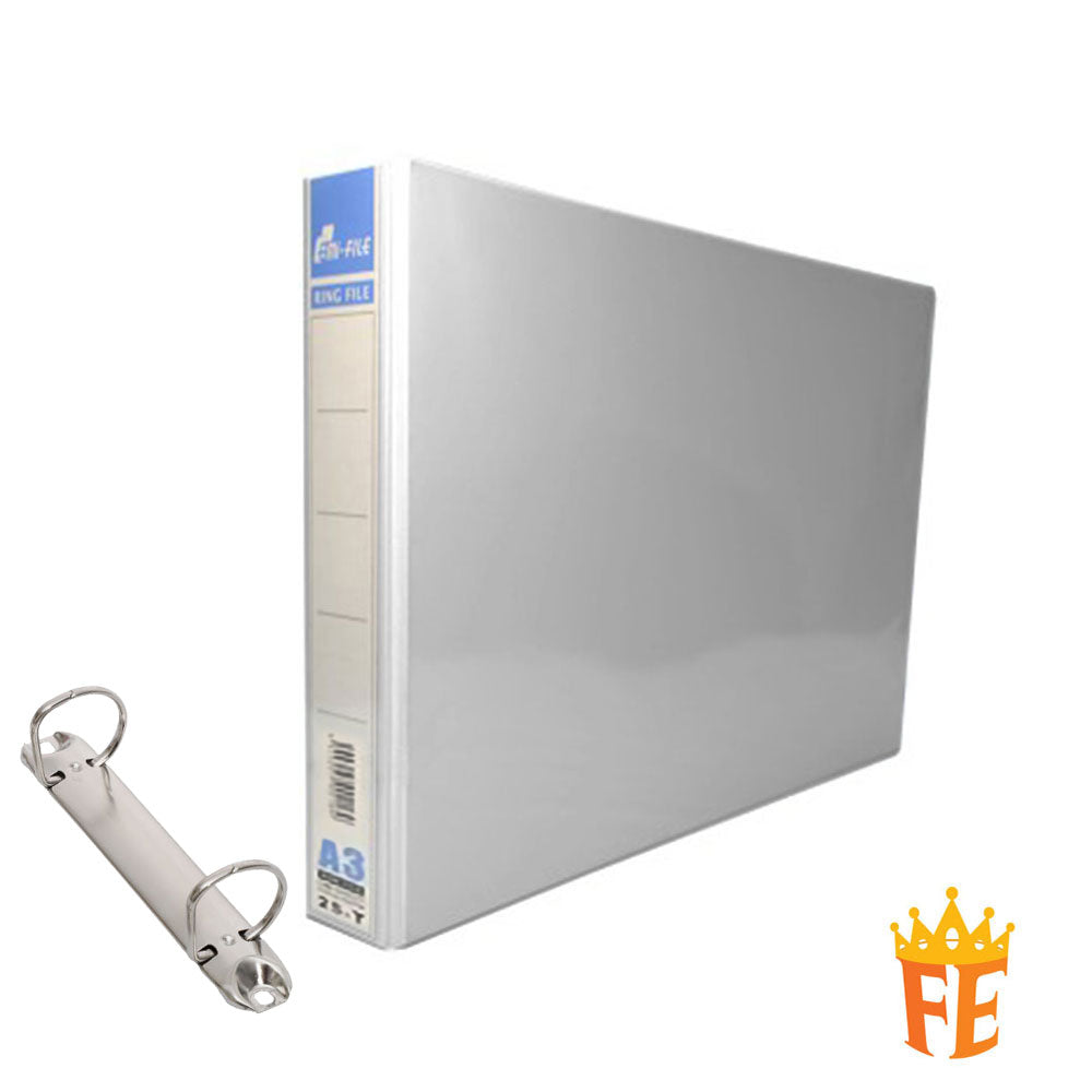 EMI PVC File 2O / 2D / 3D / 4D Ring Binder With Transparency Cover 25 / 40 / 50 / 65 / 80mm A4 / A3