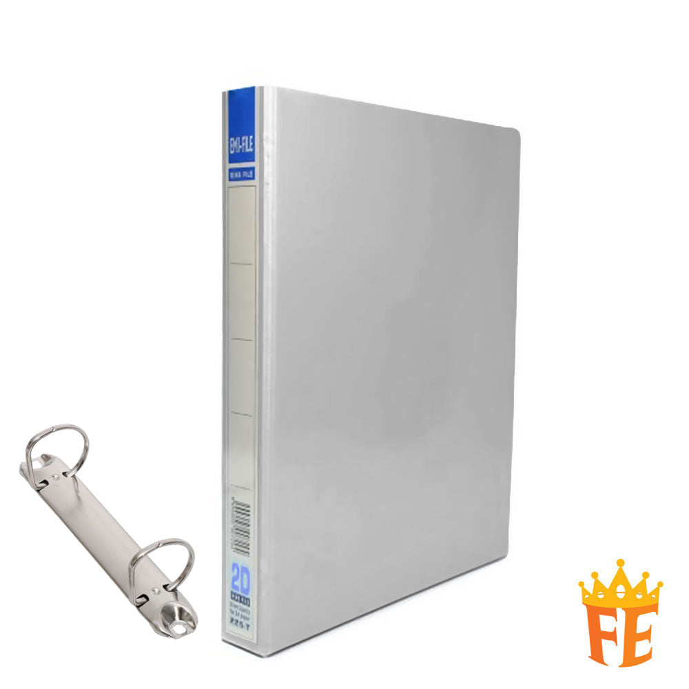 EMI PVC File 2O / 2D / 3D / 4D Ring Binder With Transparency Cover 25 / 40 / 50 / 65 / 80mm A4 / A3