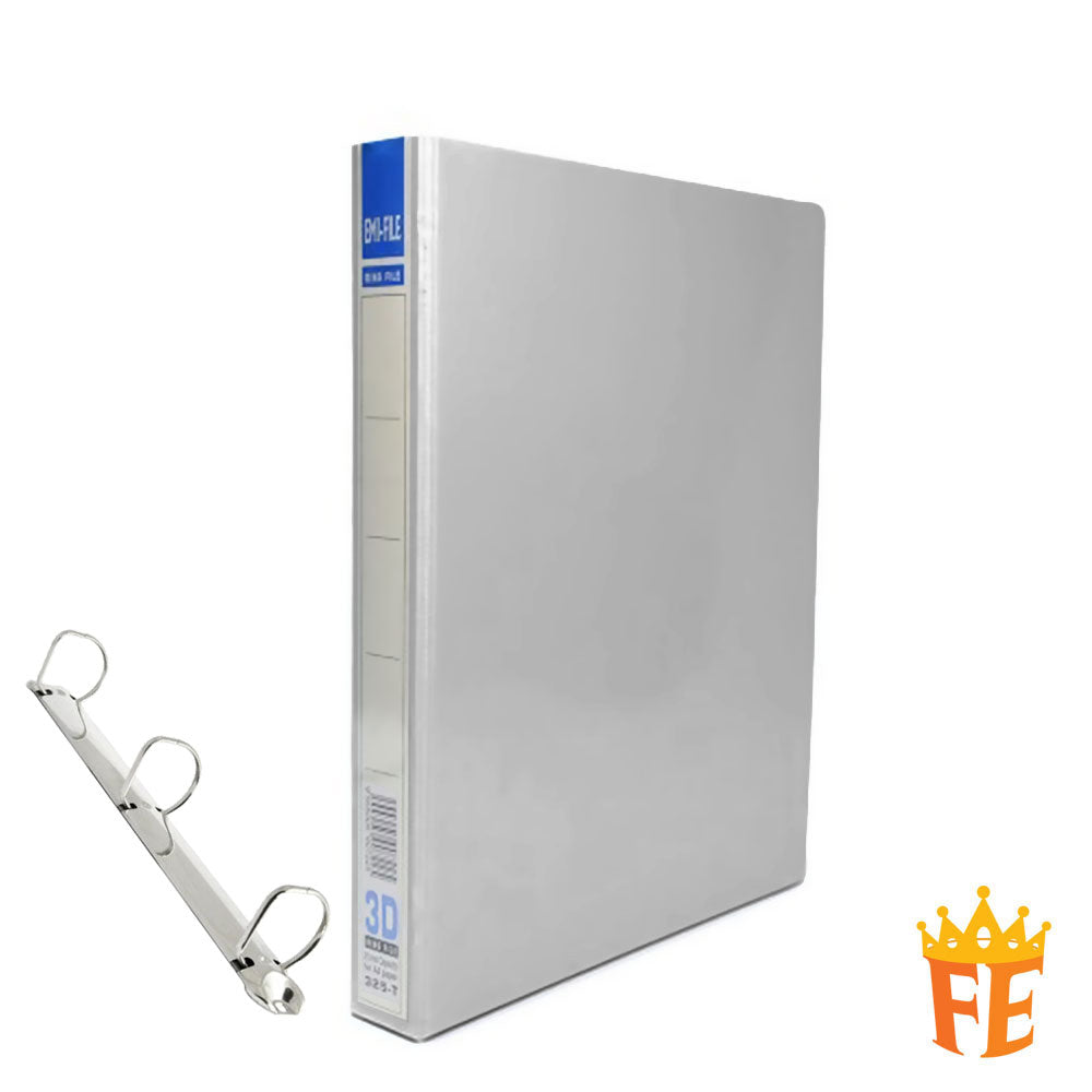 EMI PVC File 2O / 2D / 3D / 4D Ring Binder With Transparency Cover 25 / 40 / 50 / 65 / 80mm A4 / A3