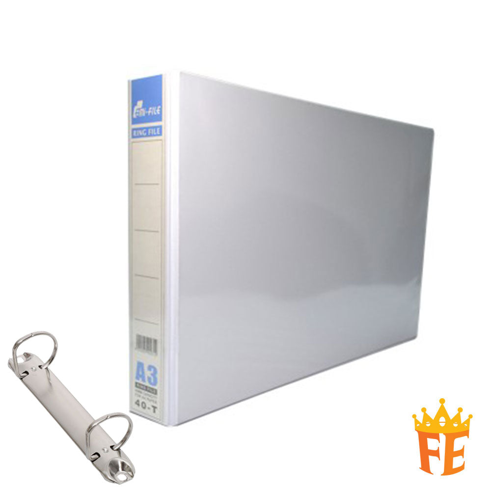 EMI PVC File 2O / 2D / 3D / 4D Ring Binder With Transparency Cover 25 / 40 / 50 / 65 / 80mm A4 / A3