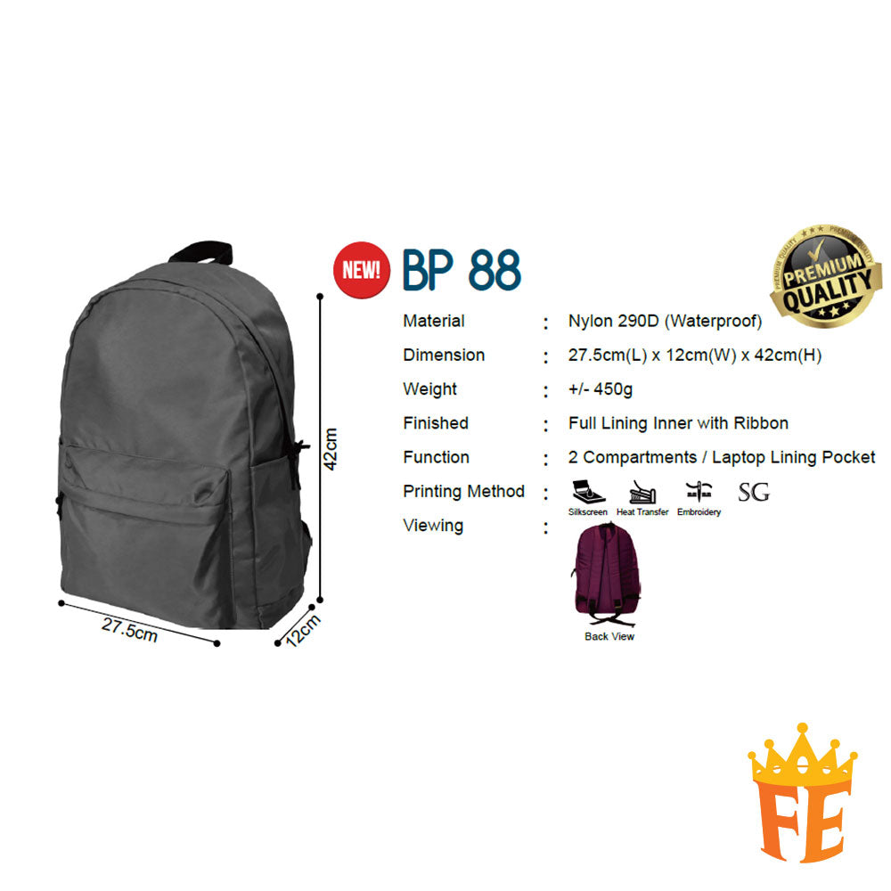 Backpack Bag 88 Series BP88XX