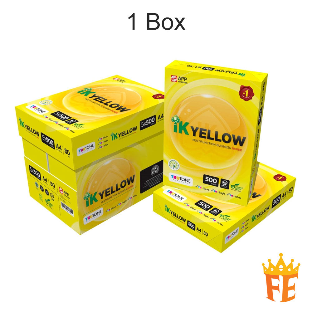 IK Yellow Copier Paper A4/A3 70gsm 80gsm 500 Sheets