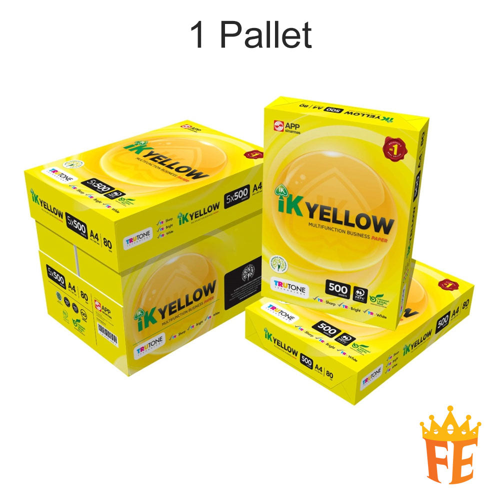 IK Yellow Copier Paper A4/A3 70gsm 80gsm 500 Sheets