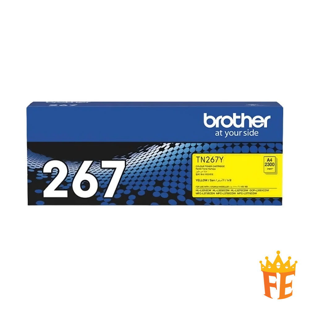 Brother Toner Cartridge - Colour Laser TN267 Cyan, Magenta, Yellow & Black