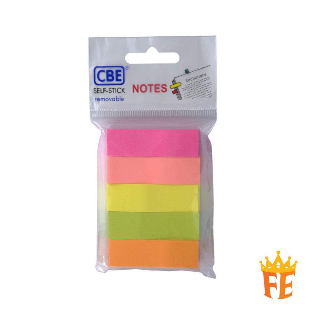 14040 Neon Colour Sticky Flags (50mm x 15mm X 5 Colours)