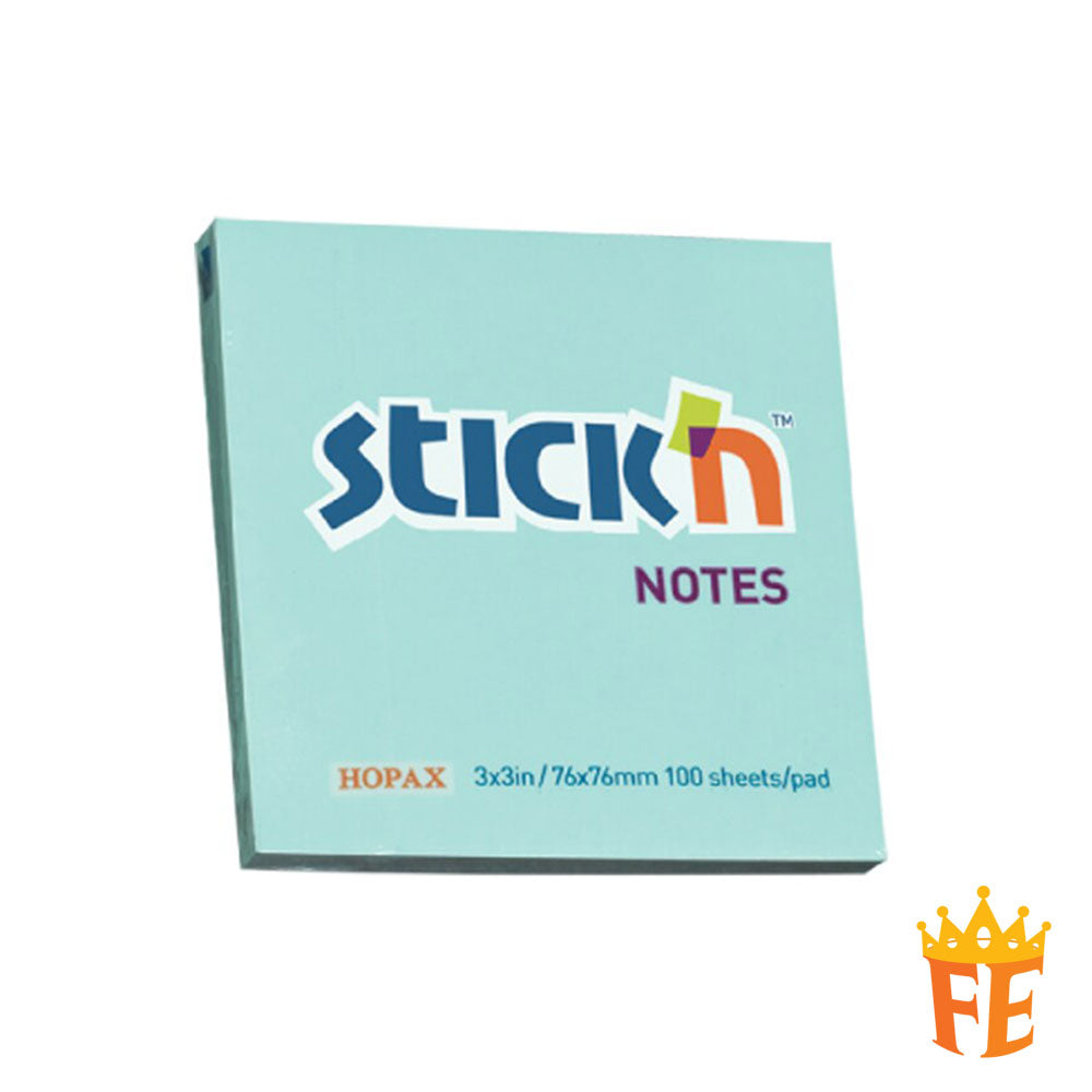 Hopax Pastel / Neon Sticky Notes 1.5" X 2" / 2" X 3" / 3" X 3" / 3" X 4" / 3" X 5"