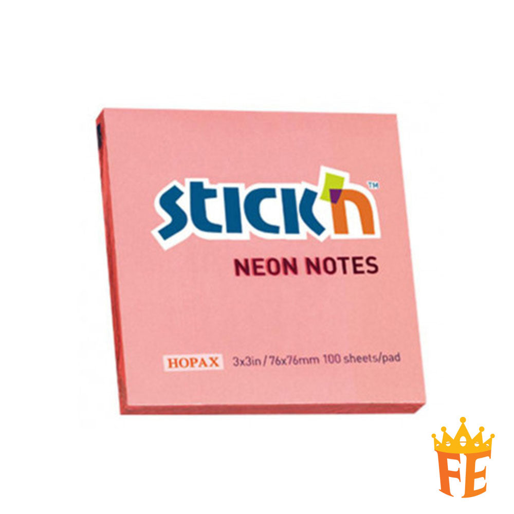 Hopax Pastel / Neon Sticky Notes 1.5" X 2" / 2" X 3" / 3" X 3" / 3" X 4" / 3" X 5"