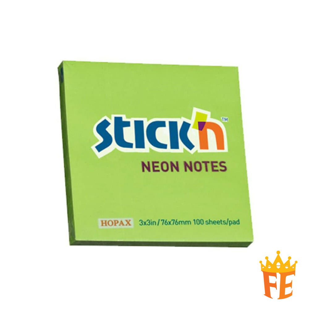 Hopax Pastel / Neon Sticky Notes 1.5" X 2" / 2" X 3" / 3" X 3" / 3" X 4" / 3" X 5"