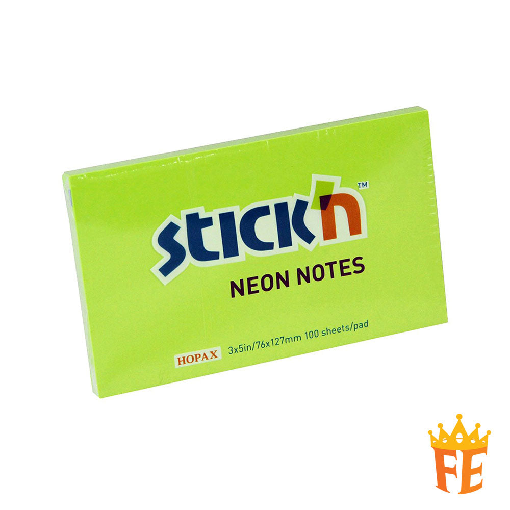 Hopax Pastel / Neon Sticky Notes 1.5" X 2" / 2" X 3" / 3" X 3" / 3" X 4" / 3" X 5"