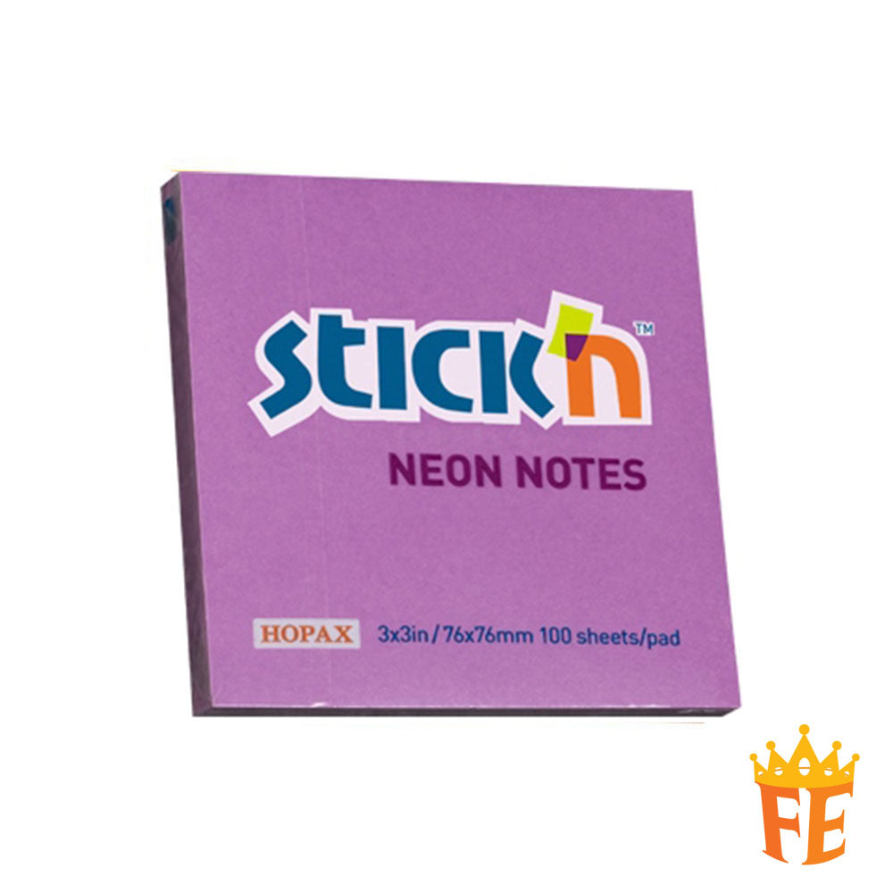 Hopax Pastel / Neon Sticky Notes 1.5" X 2" / 2" X 3" / 3" X 3" / 3" X 4" / 3" X 5"