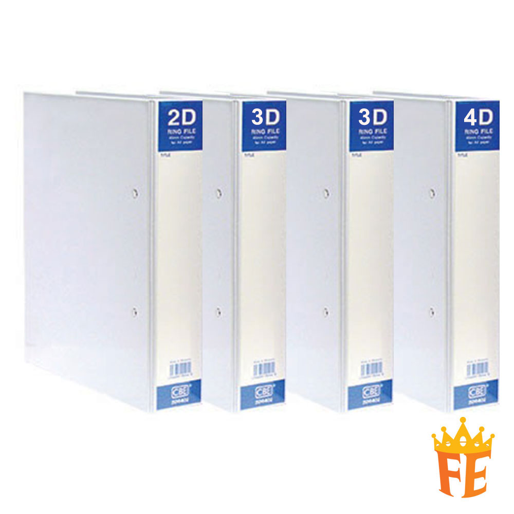 Treeline Ring Binder PVC A4 Design-A-File 4D 50mm White - Office Gear