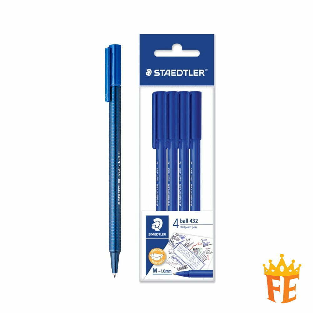 Staedtler Triplus Ball Pen Fine & Medium (1 Box Of 10pcs) All Colours