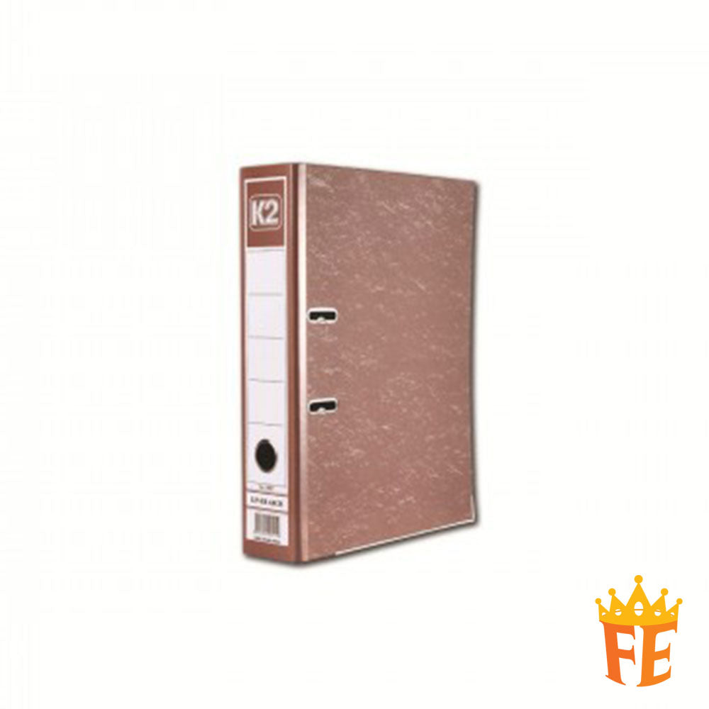 K2 Hardcover 2" / 3" Lever Arch File F4 / A3 / Voucher Multi Colour 8998 / 8997 / 8996 / 8994 / 8990