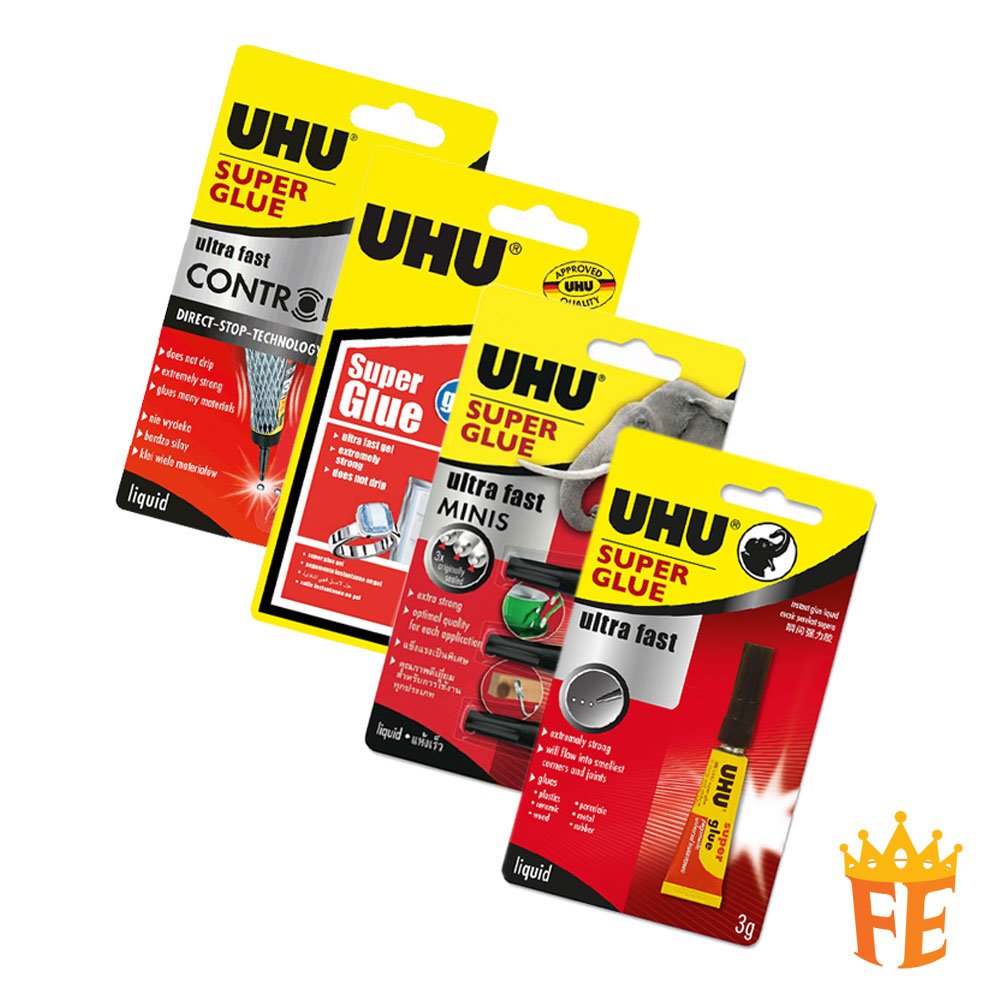 UHU Super Glue Ultra Fast Liquid 3g 