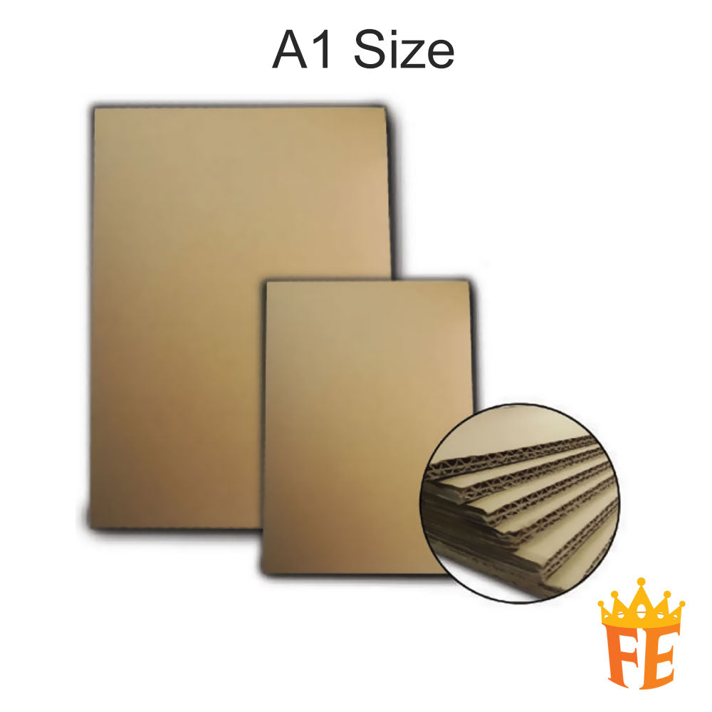 Brown / Box Corrugated Board 2 Layer A4 / A3 / A1
