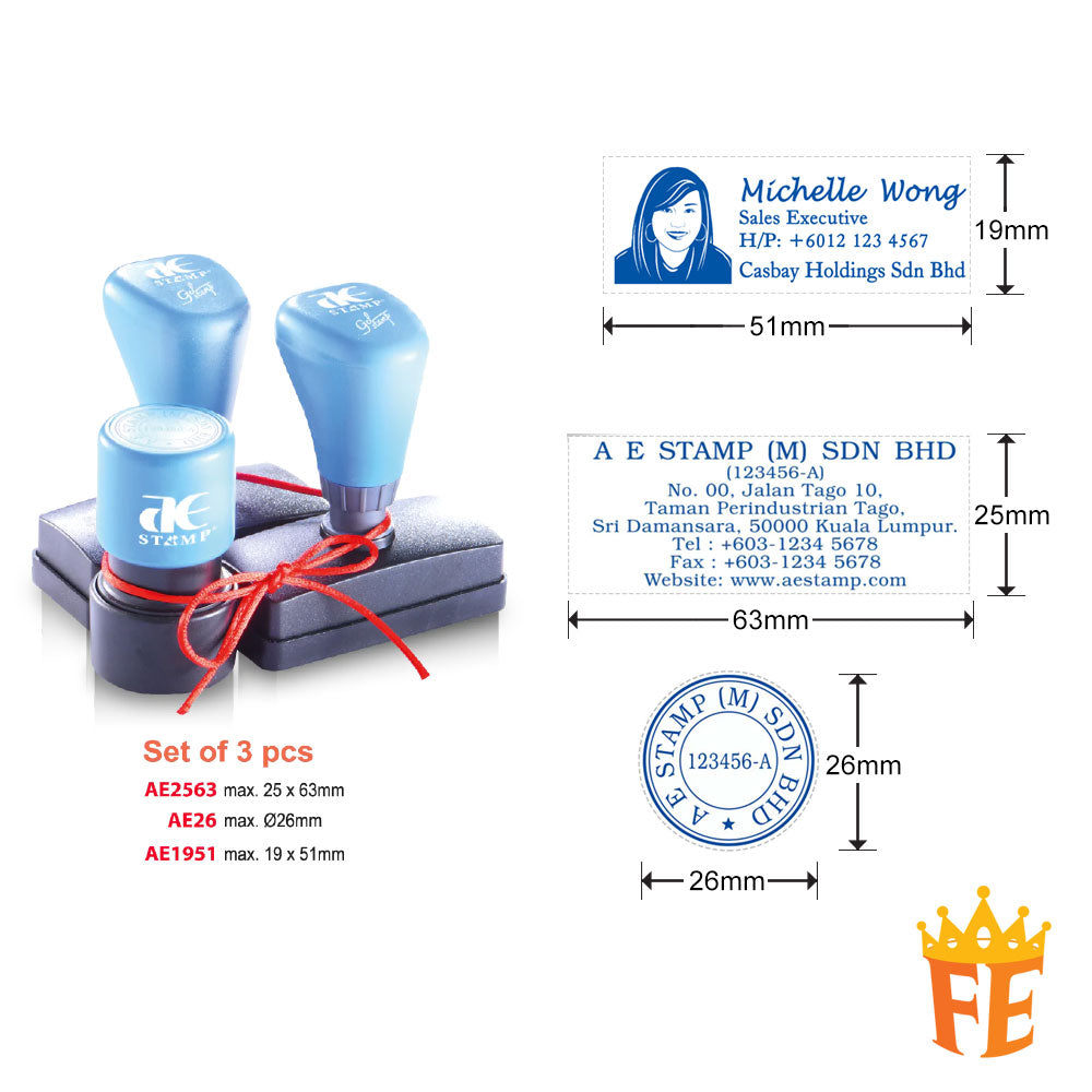 AE Self Inking Gel Stamp All Size