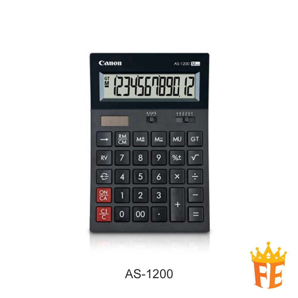 Canon Calculator Desktop 12 Digits AS-1200