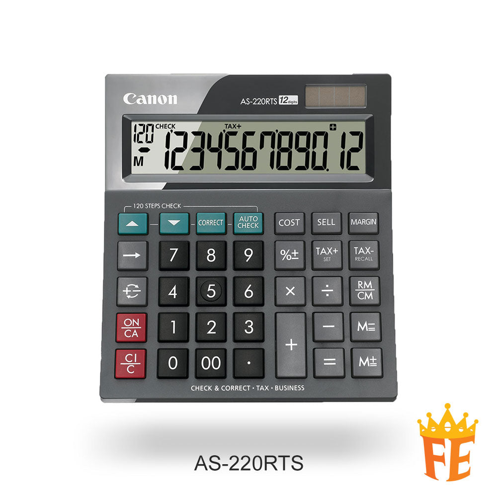 Canon Calculator Desktop 12 Digits AS-220RTS