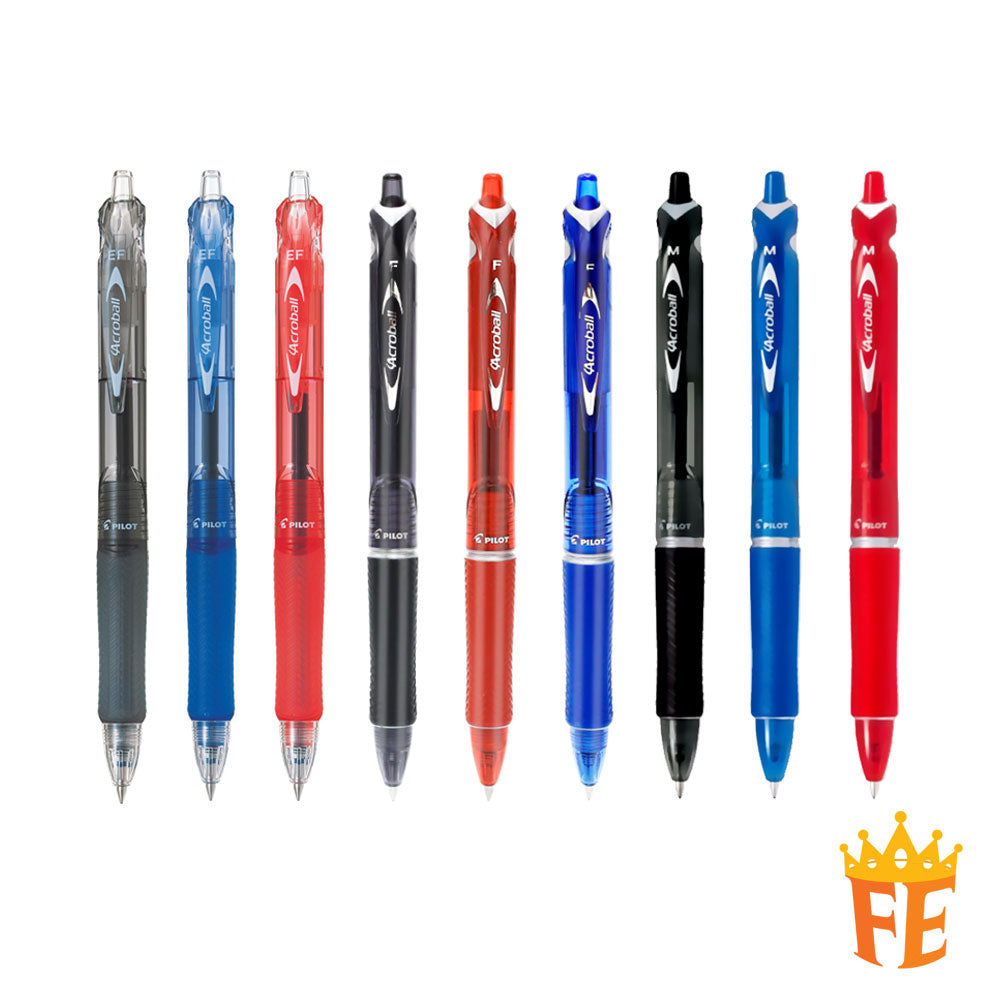 Pilot Acroball Ballpoint Pen Extra Fine / Fine / Medium All Colours