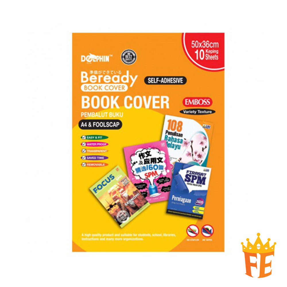 Dolphin Beready Book Cover Ready Made A4 / Text / Activity / Exercise Book