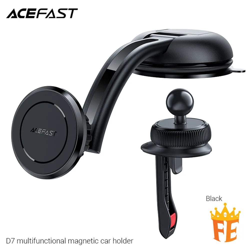ACEFAST Multifunctional Magnetic Car Holder Black D7