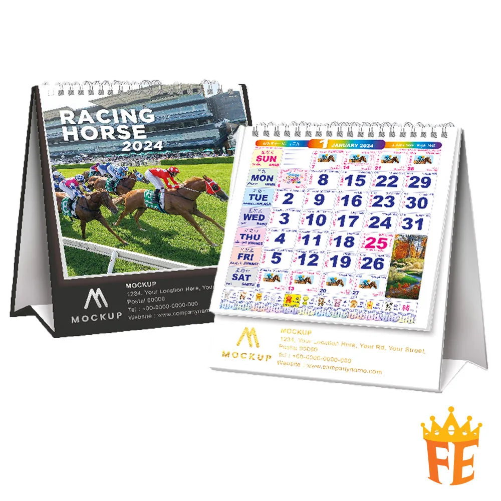 5" Mini Racing Horse Calendar