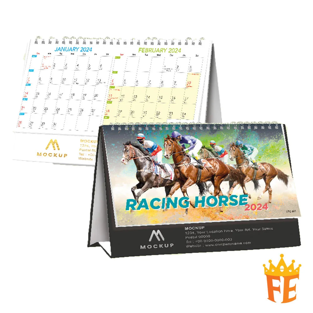 8" Racing Horse Calendar