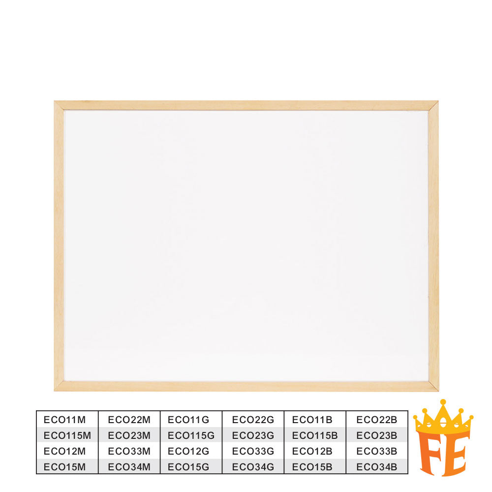 Eco Wooden Frame Whiteboard / Magnetic Green Board / Non Magnetic Black Board All Size