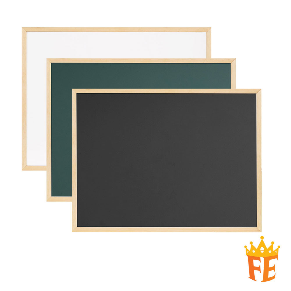 Eco Wooden Frame Whiteboard / Magnetic Green Board / Non Magnetic Black Board All Size
