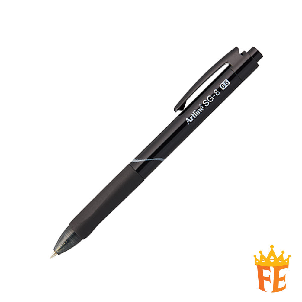 Artline Retractable Ballpoint Pen Sg-8 0.5mm Black / Blue / Red