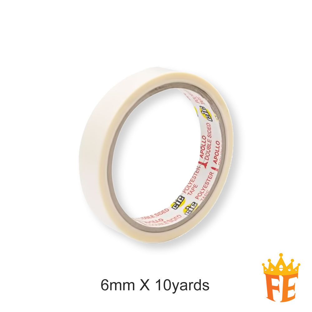 CIC Double Side Polyester Tape (9.15meter) All Size (Sold in Cartons)