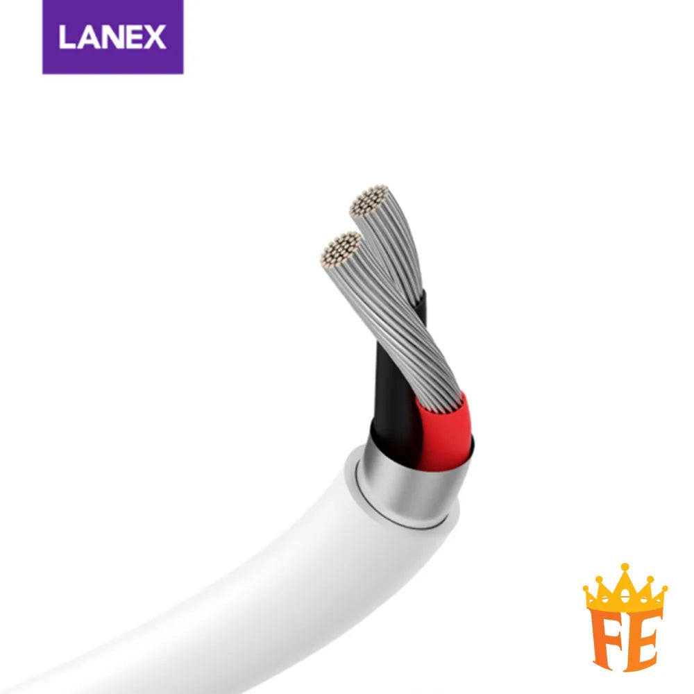 Lanex 3.1A Dual USB Ports Car Charger with 3 in 1 Cable Silver LCC-LQ01T