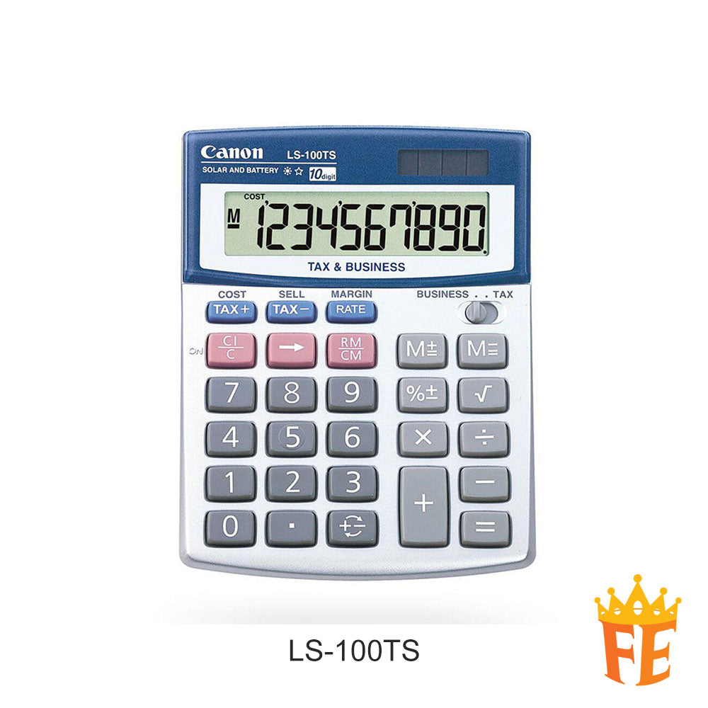 Canon Calculator Desktop 10 Digits LS-100TS