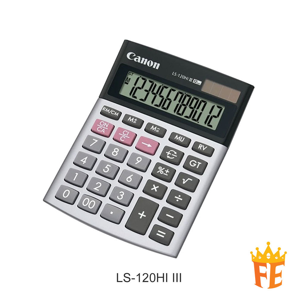 Canon Calculator Desktop 12 Digits LS-120HI III