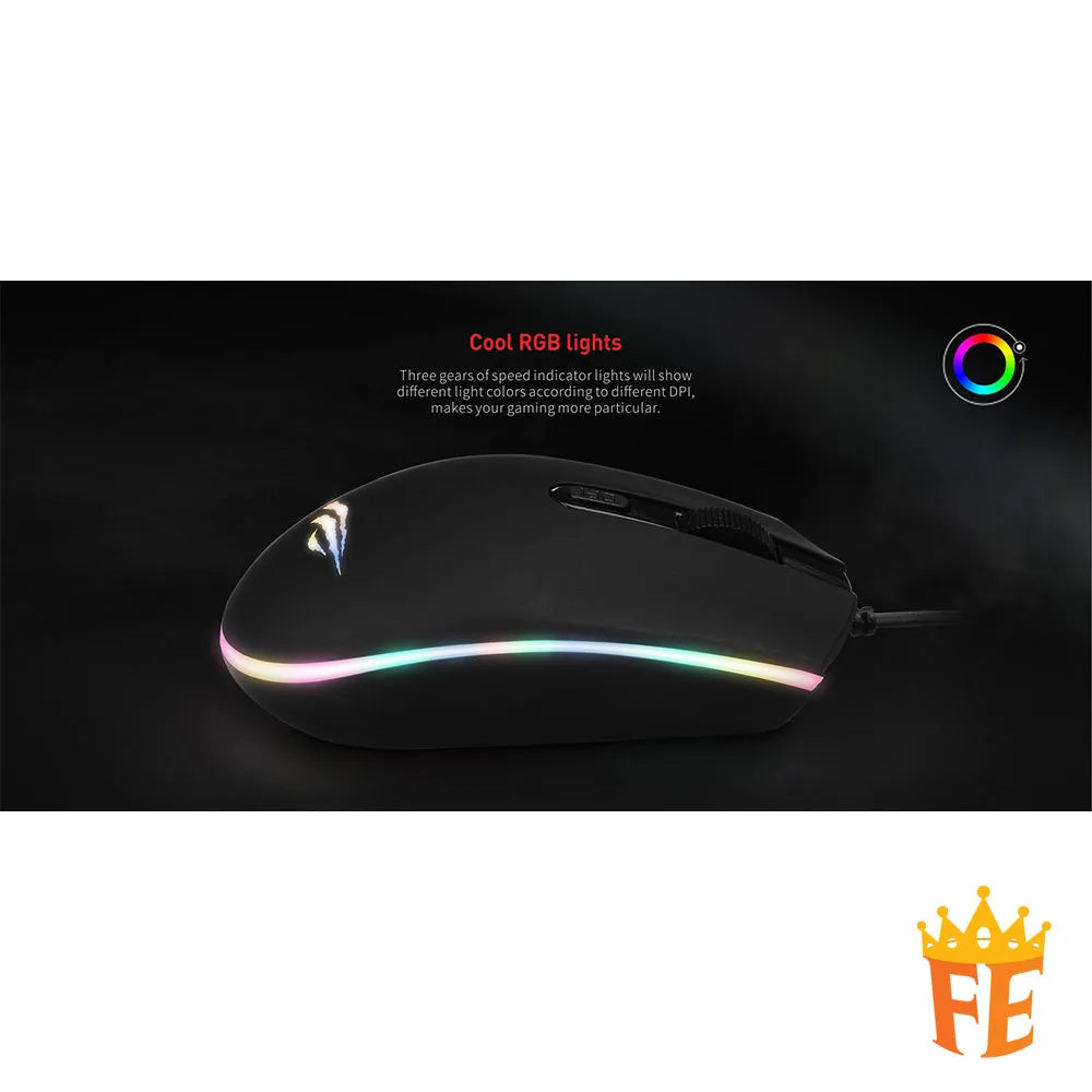 Gamenote RGB Backlit GamingÃ‚Â Mouse Black MS1003