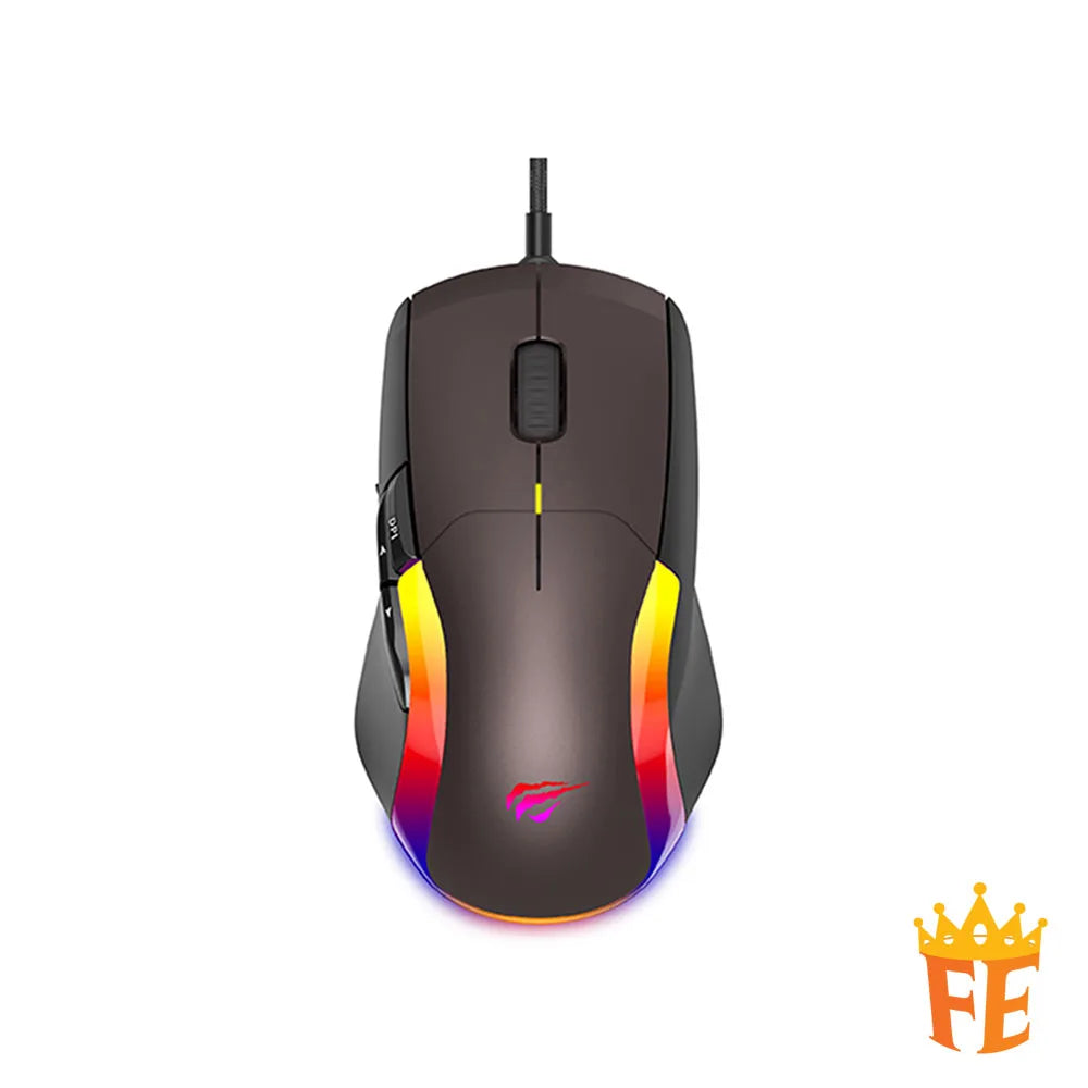 Gamenote RGB Backlit Programmable Gaming Mouse Black MS959