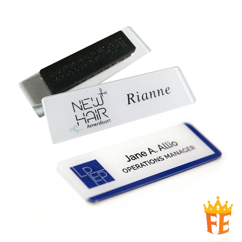 Colour Name Tag (Double Acrylic Material) Model 14C & 15C