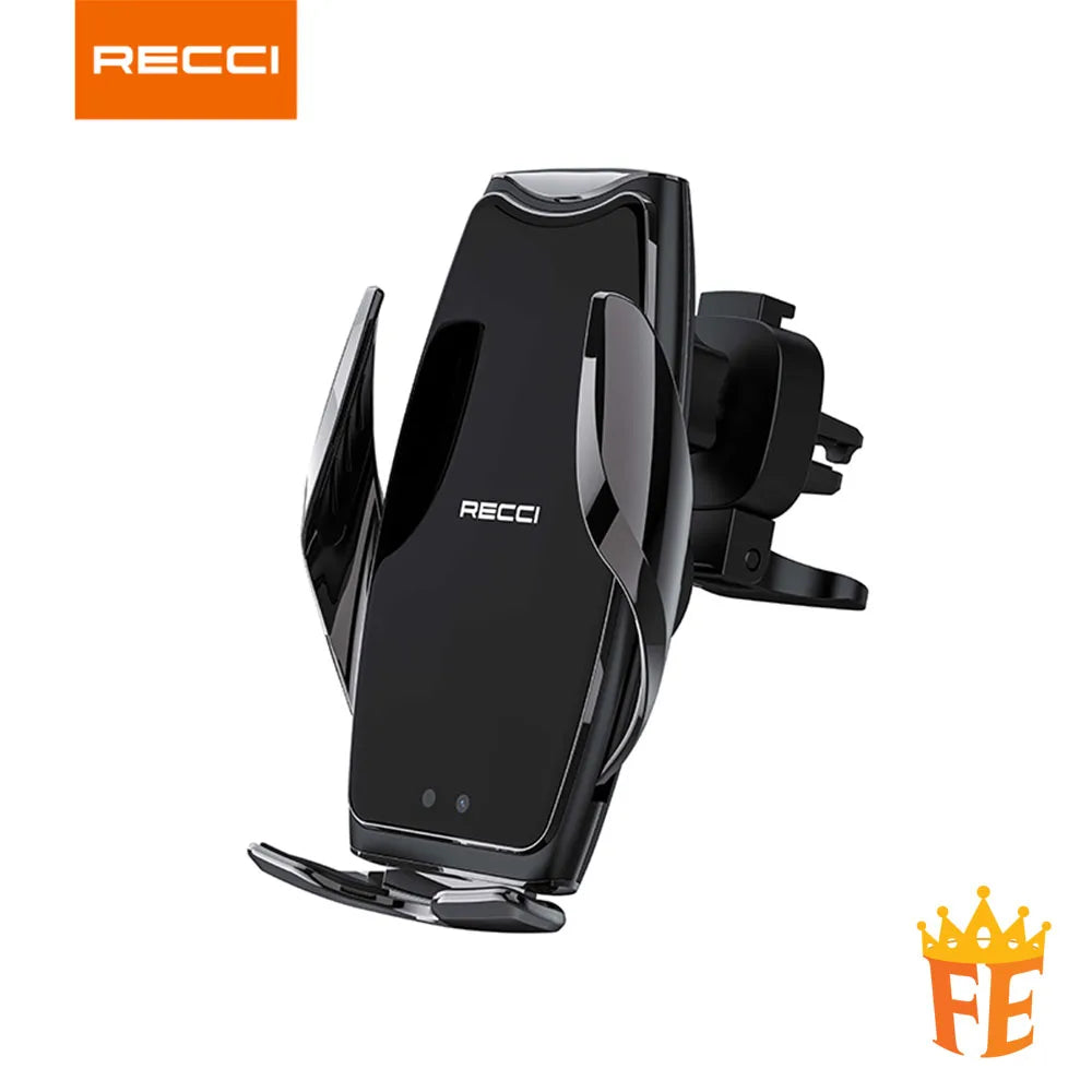 Recci Automatic 15W Wireless Charging Vehicle Bracket Black RHO-C21