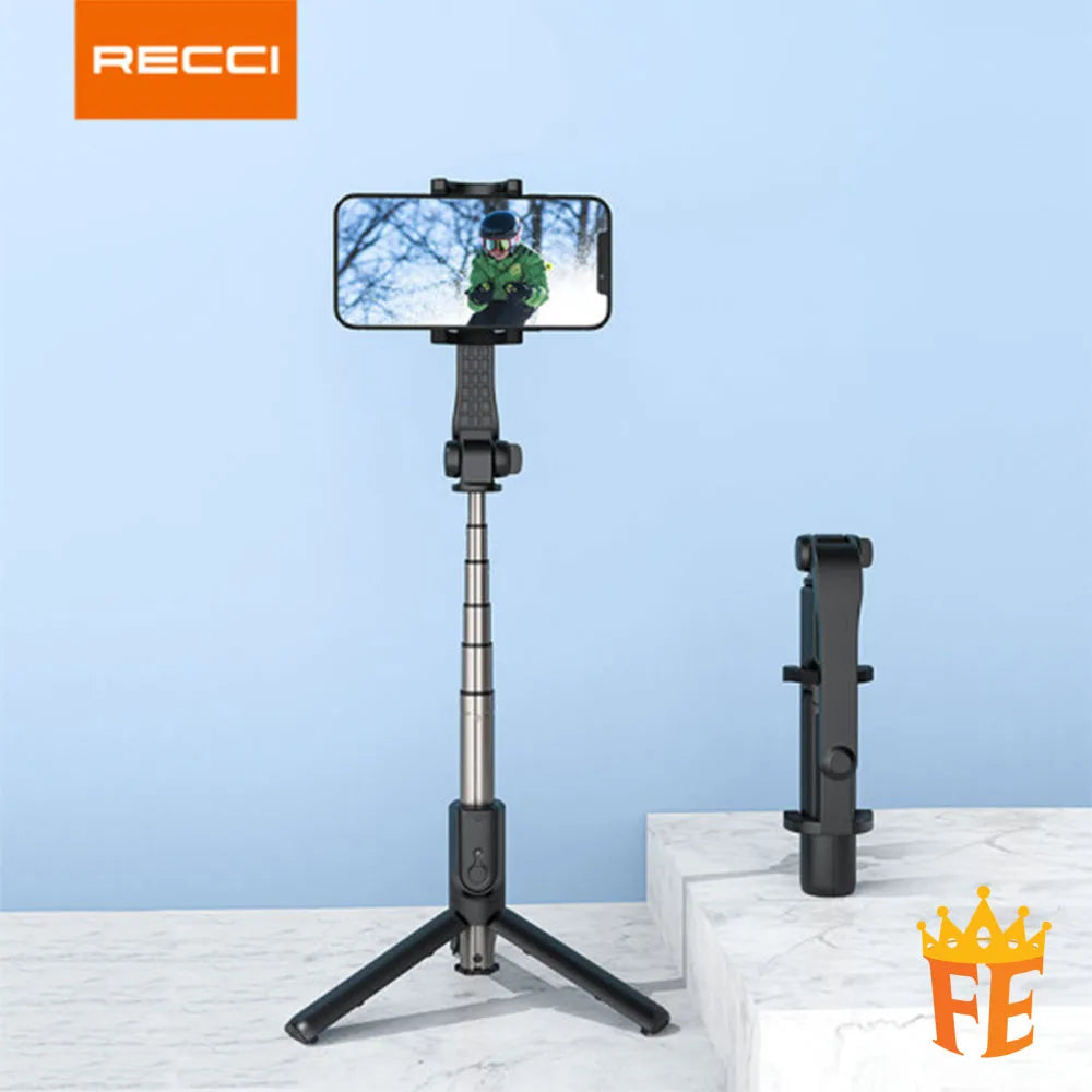Recci 360 degree Tripod Selfie Stick Stand Black RSS-W02