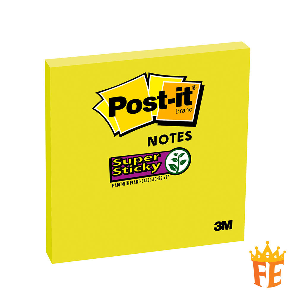 3M Post-It Super Sticky Notes 654 3" X 3" 90s