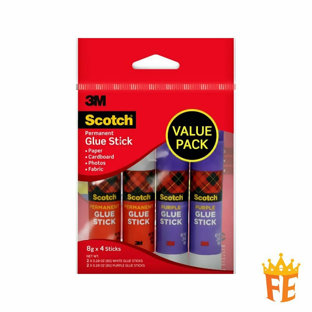 Scotch Permanent Glue Sticks - 24pcs