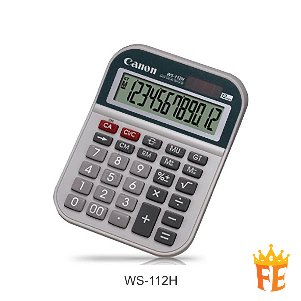 Canon Calculator Desktop 12 Digits WS-112H