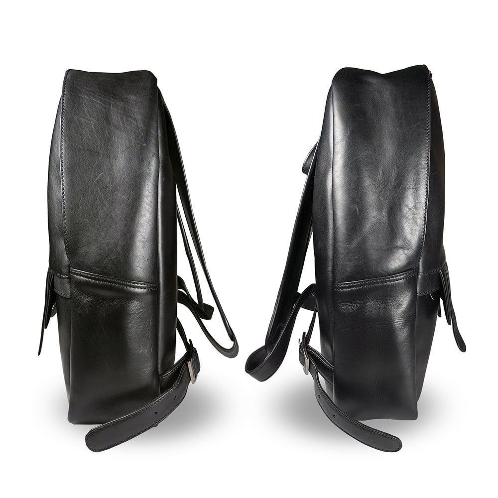 KASIYAR Premium Leather Backpack Black KR-007