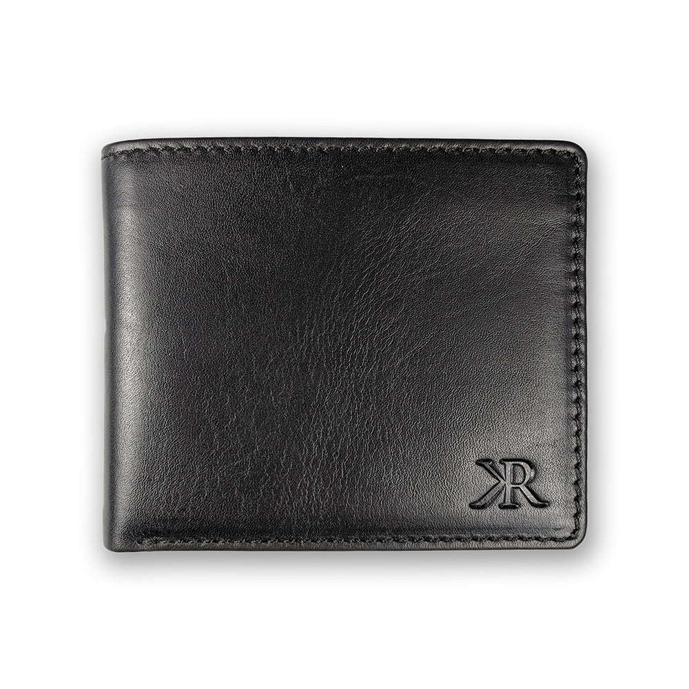 KASIYAR Premium Leather Classic Wallet Black KR-009