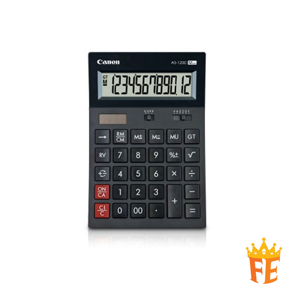 Canon Calculator Desktop 12 Digits AS-1200