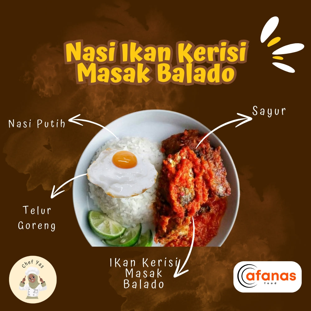 Nasi Ikan Kerisi Masak Balado (MOQ 10 Pax)