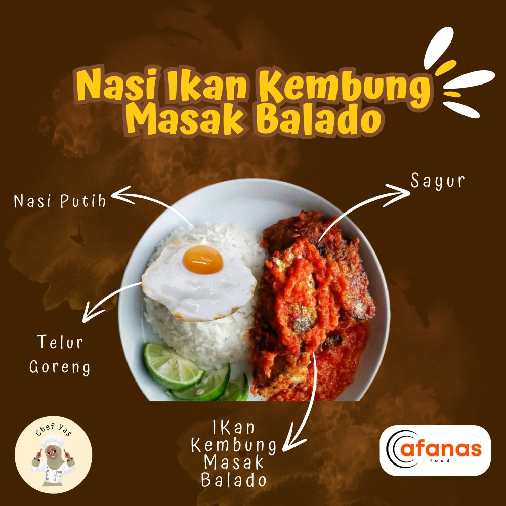 Nasi Ikan Kembung Masak Balado (MOQ 10 Pax)