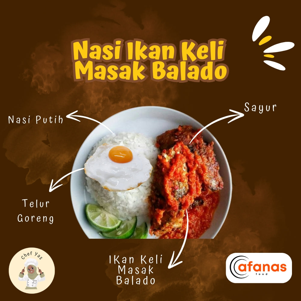 Nasi Ikan Keli Masak Balado (MOQ 10 Pax)