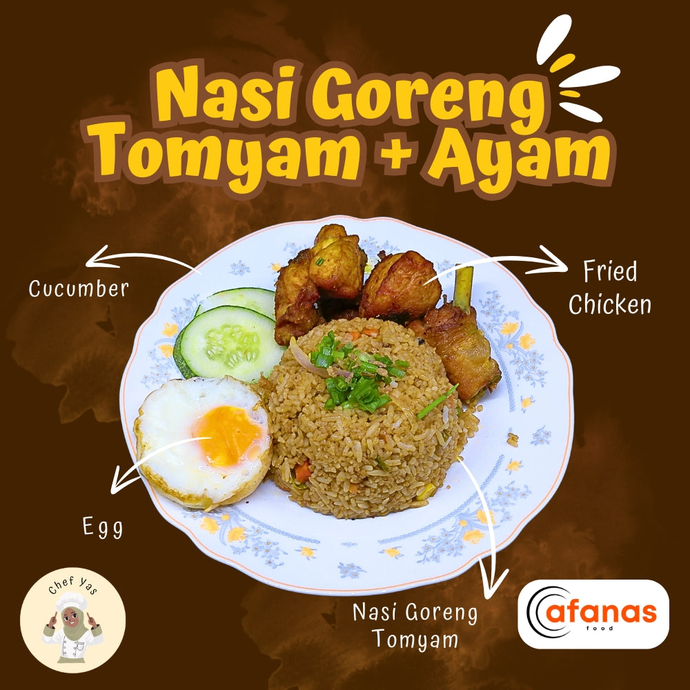 Nasi Goreng Tomyam + Ayam (MOQ 10 Pax)